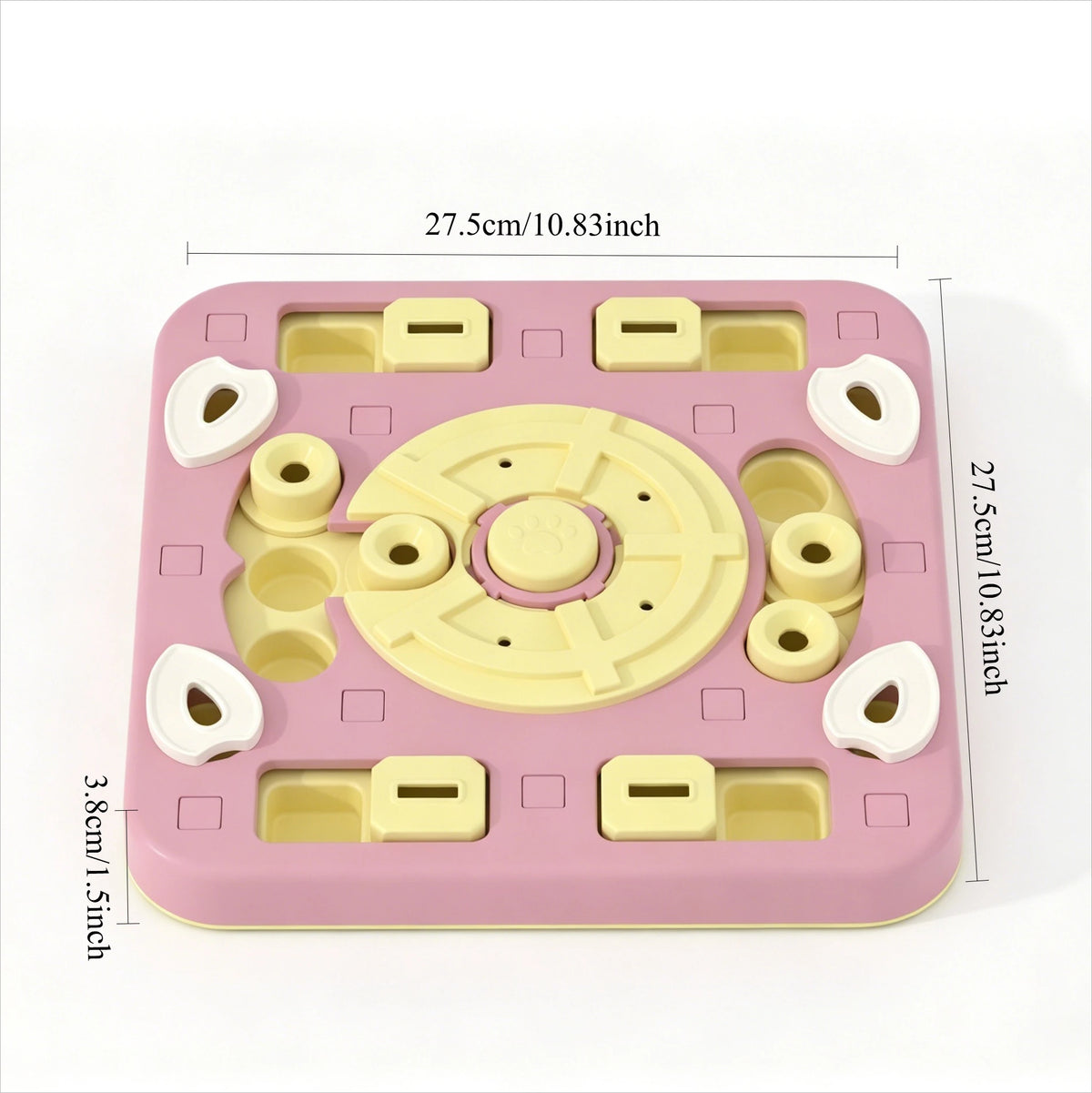 Multi Layer Sliding Pet Puzzle Slow Feeder Tray Snuffle Treat Maze Toy Anti Choke Prevent Bloating Relieve Boredom for Dogs Cats
