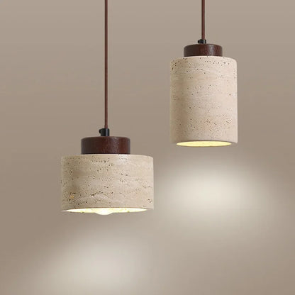apanese modern designer wabi-Sabai bedroom bedside lighting bar B&B yellow cave stone chandelier bedside hanging wire lamp