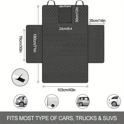 Dog Carrier Wear-resistant Dog Car Seat Cover For SUV Waterproof Portable Durable Liner Cover Protects Vehicle Easy To Install