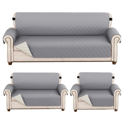 1pc Waterproof Sofa Cover Quilted Anti-wear Couch Cover for Dog Pet Kids Recliner Armchair Furniture 1/2/3/4 Seater Protect