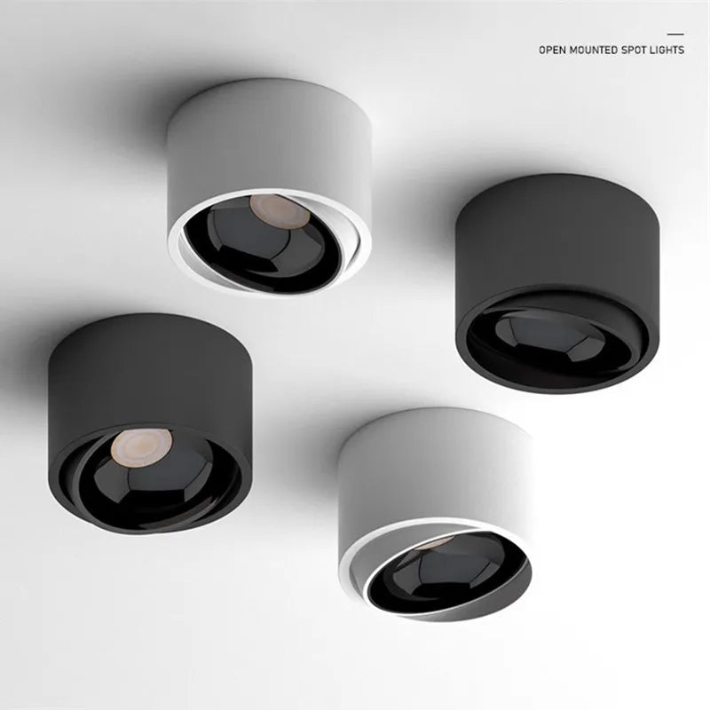 Surface-Mounted Downlights, Anti-Glare Ultra-Thin LED Spotlights, Living Room Ceiling Lights, Bedroom and Study 110V/220V 5W7W