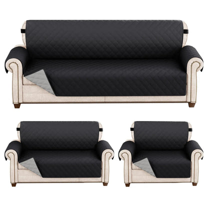 1pc Waterproof Sofa Cover Quilted Anti-wear Couch Cover for Dog Pet Kids Recliner Armchair Furniture 1/2/3/4 Seater Protect