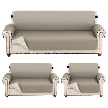 1pc Waterproof Sofa Cover Quilted Anti-wear Couch Cover for Dog Pet Kids Recliner Armchair Furniture 1/2/3/4 Seater Protect
