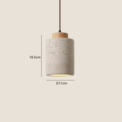 apanese modern designer wabi-Sabai bedroom bedside lighting bar B&B yellow cave stone chandelier bedside hanging wire lamp