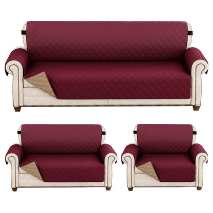1pc Waterproof Sofa Cover Quilted Anti-wear Couch Cover for Dog Pet Kids Recliner Armchair Furniture 1/2/3/4 Seater Protect