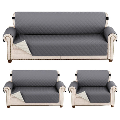 1pc Waterproof Sofa Cover Quilted Anti-wear Couch Cover for Dog Pet Kids Recliner Armchair Furniture 1/2/3/4 Seater Protect