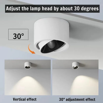 Surface-Mounted Downlights, Anti-Glare Ultra-Thin LED Spotlights, Living Room Ceiling Lights, Bedroom and Study 110V/220V 5W7W